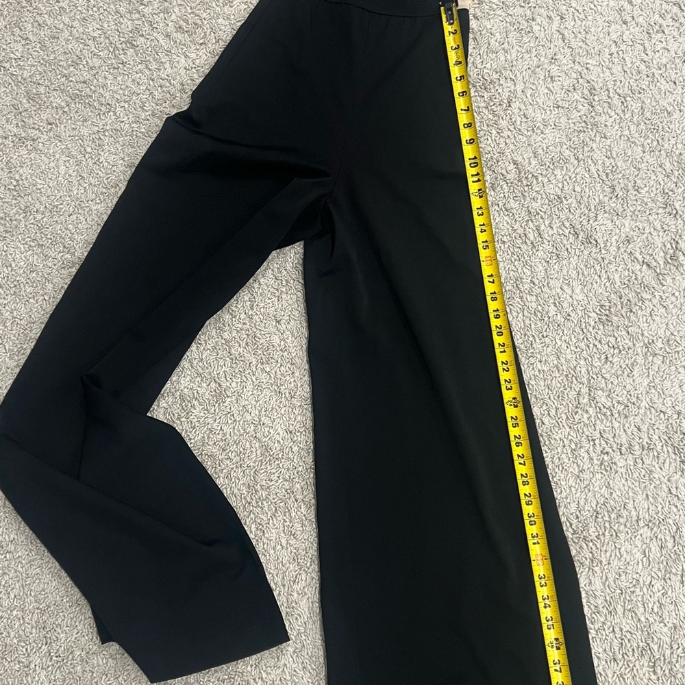 Alice + Olivia Black Wide-Leg Jumpsuit with Deep V-Neckline (FLAWED) - Picture 11 of 17